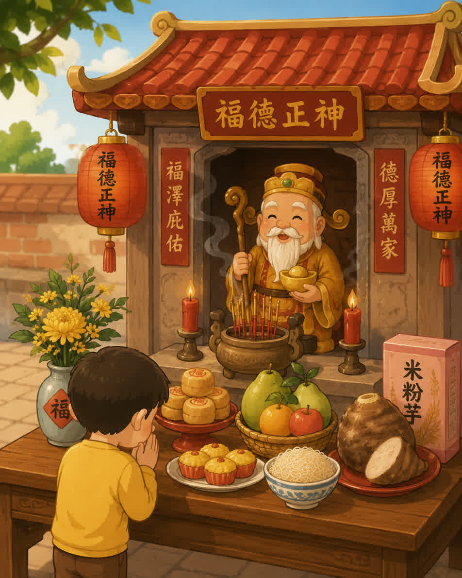 中秋送禮習俗:拜土地公