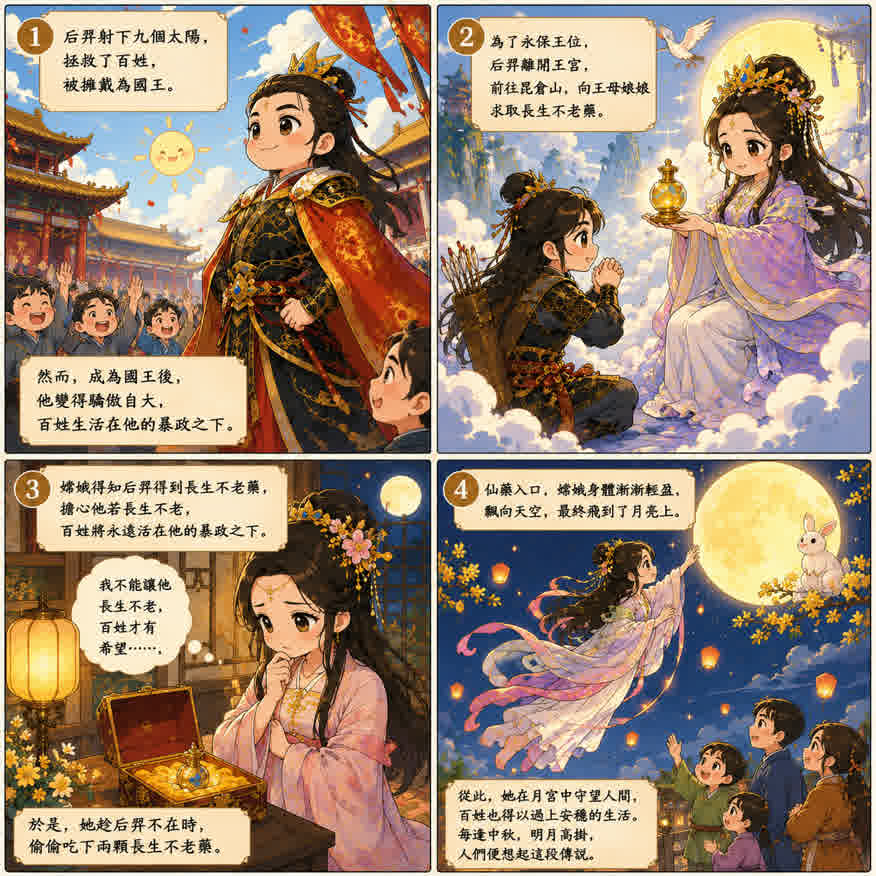 中秋送禮習俗:嫦娥奔月故事