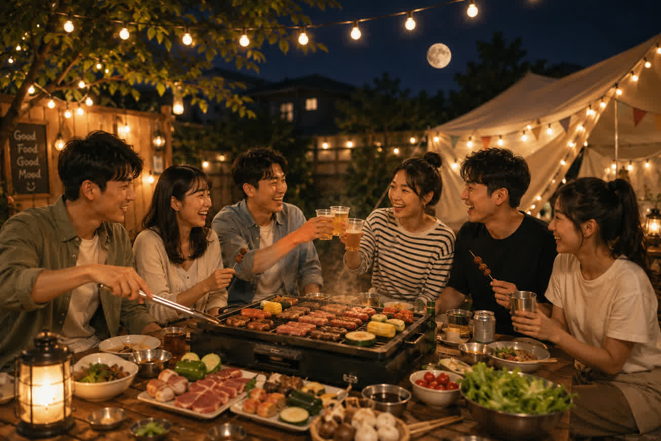 中秋送禮習俗:烤肉