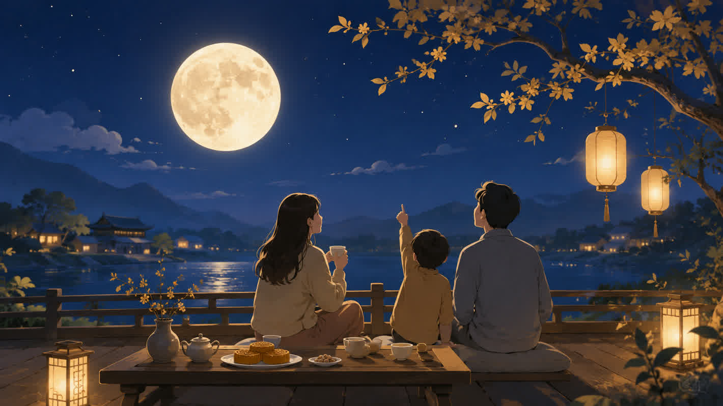 中秋送禮習俗:賞月